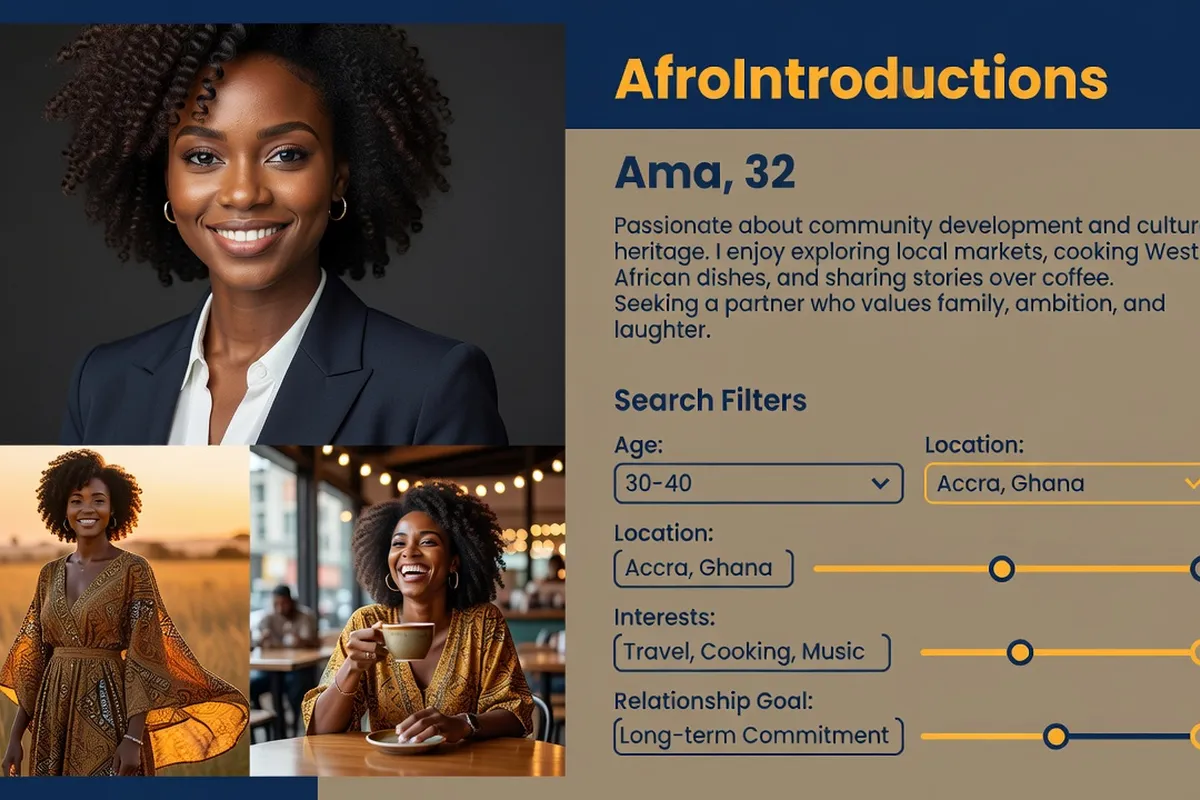 AfroIntroductions dating platform overview
