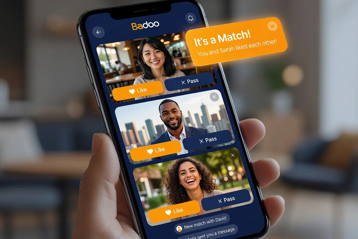 Badoo dating platform and interface