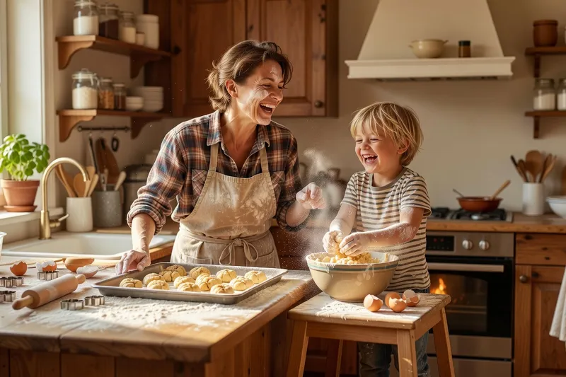 A parent and child spending quality time together while co-parenting