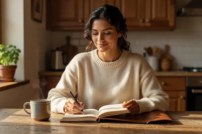 A confident person journaling as part of dating confidence recovery