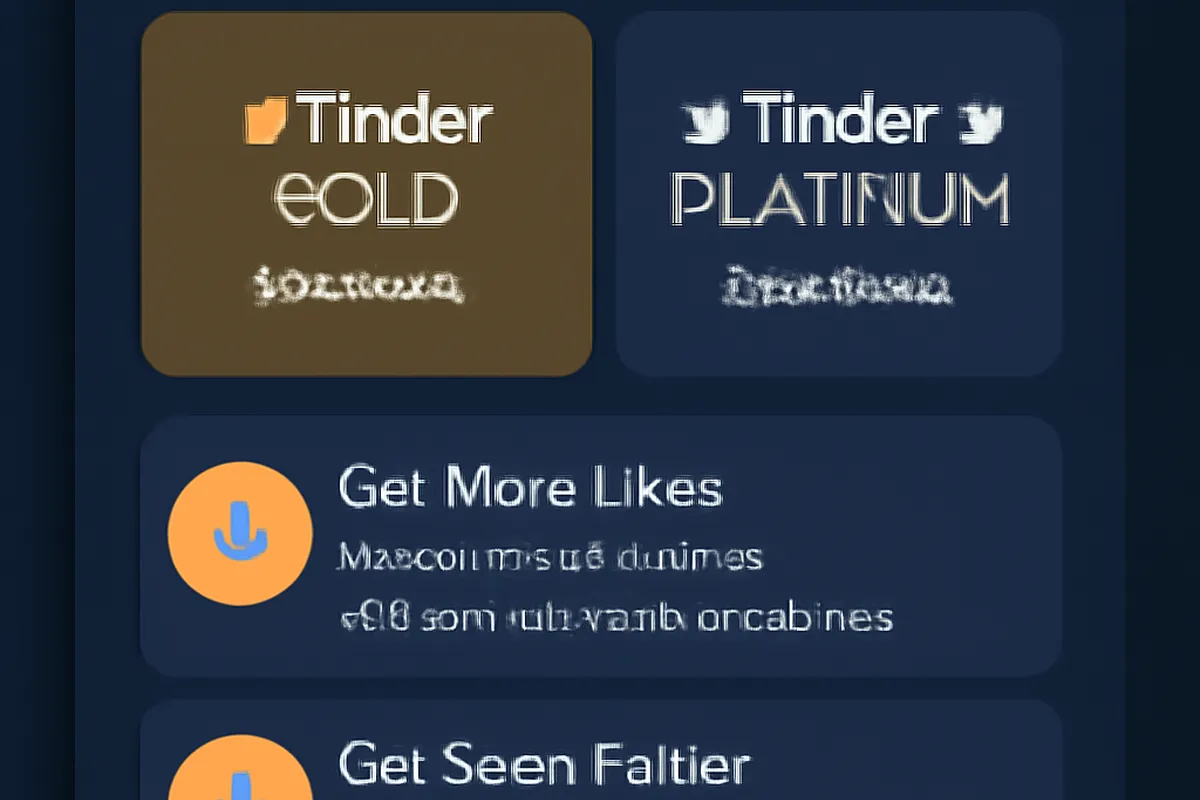 Tinder features and matching